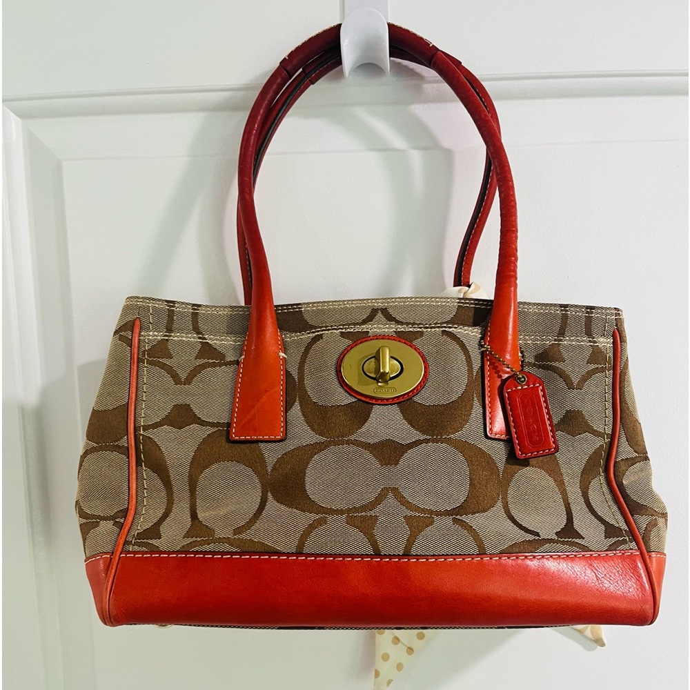 Coach Signature Leather Handbag